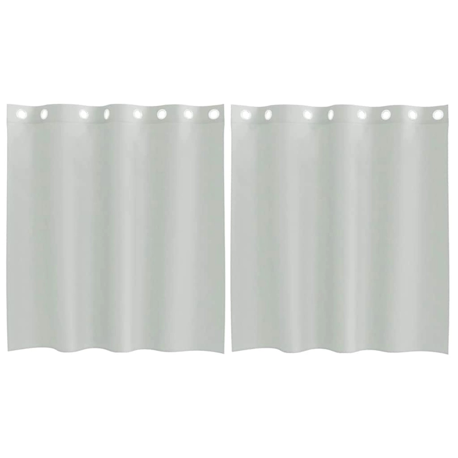 vidaXL Voile Vorhänge mit Ösen 2 Stk Hellgrau 140x140 cm 4102107 günstig online kaufen