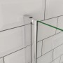 Duschparadies 90x185cm Nischentür Duschtür Duschabtrennung Drehtür Pendeltür Dusche 6mm NANO Glas_5