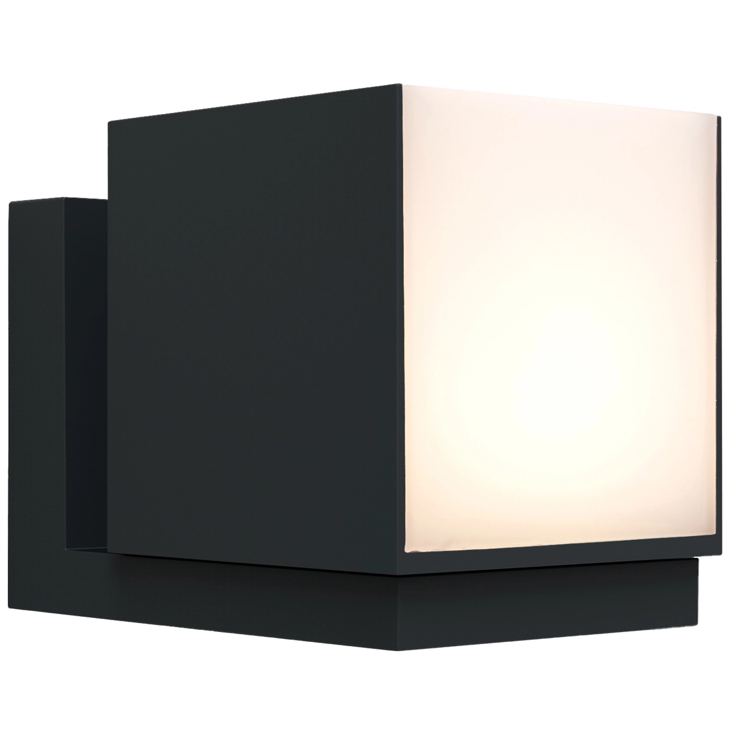 Lutec LED-Außenwandleuchte Cuba 500 lm 14,8 x 10 x 11,6 cm Schwarz Matt