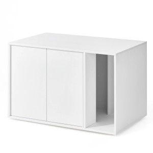 Feandrea Katzenklo-Schrank Toolless-Technologie Weiß