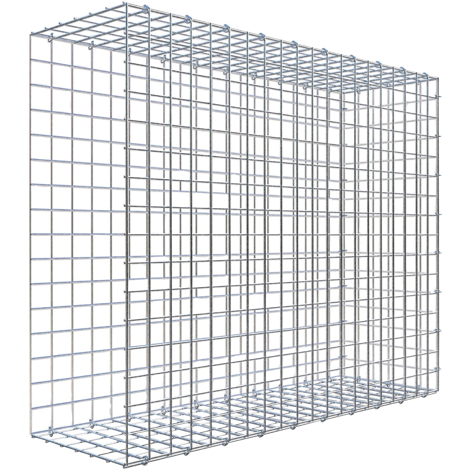 Thumbnail - Gabiona C-Ring-Gabione-Anbaukorb Typ 2 80 x 100 x 30 cm Maschenw 5 x 5 cm