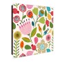 Schwarzer Banjado Schlüsselkasten mit Glasfront, 50 Haken, Motiv Rosa Kelch Hell, magnetisch und beschreibbar.
