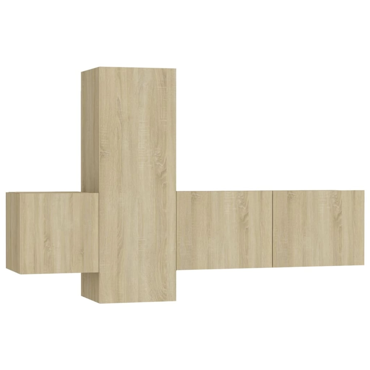 vidaXL 3-Tlg TV-Schrank-Set Sonoma-Eiche Holzwerkstoff 3078969 günstig online kaufen