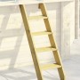 Holzleiter für Karibu Pool Set C, Aufstiegshilfe zum Holzpool mit fünf Sprossen.