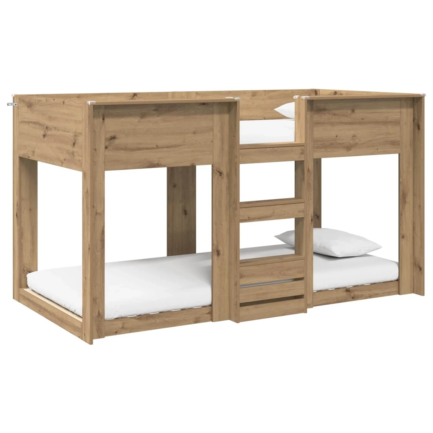 vidaXL Etagenbett für Kinder Artisan-Eiche 90 x 200 cm Holzwerkstoff 341041 günstig online kaufen