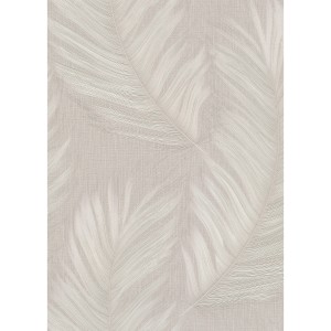 Erismann Vliestapete Aurora Trace in Taupe mit Feder-Design und Glitzer-Effekt.