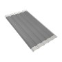 Weckman Trapezblech W35, anthrazitfarben, mit Antikondensvlies. Dachblech aus Stahl, 1550x1070x0,5 mm.