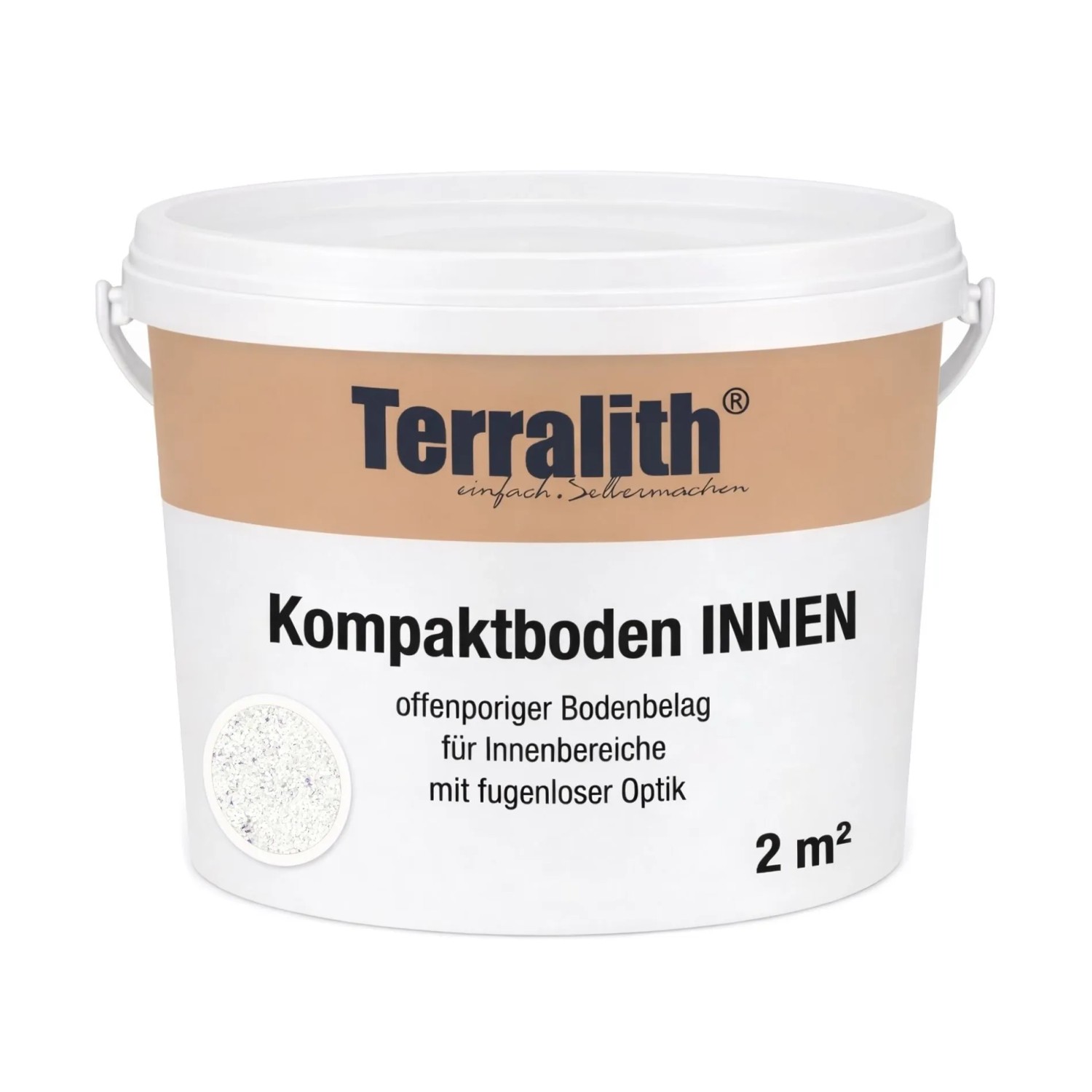 Terralith Kompaktboden Mix Bianco 101 für 2 m²