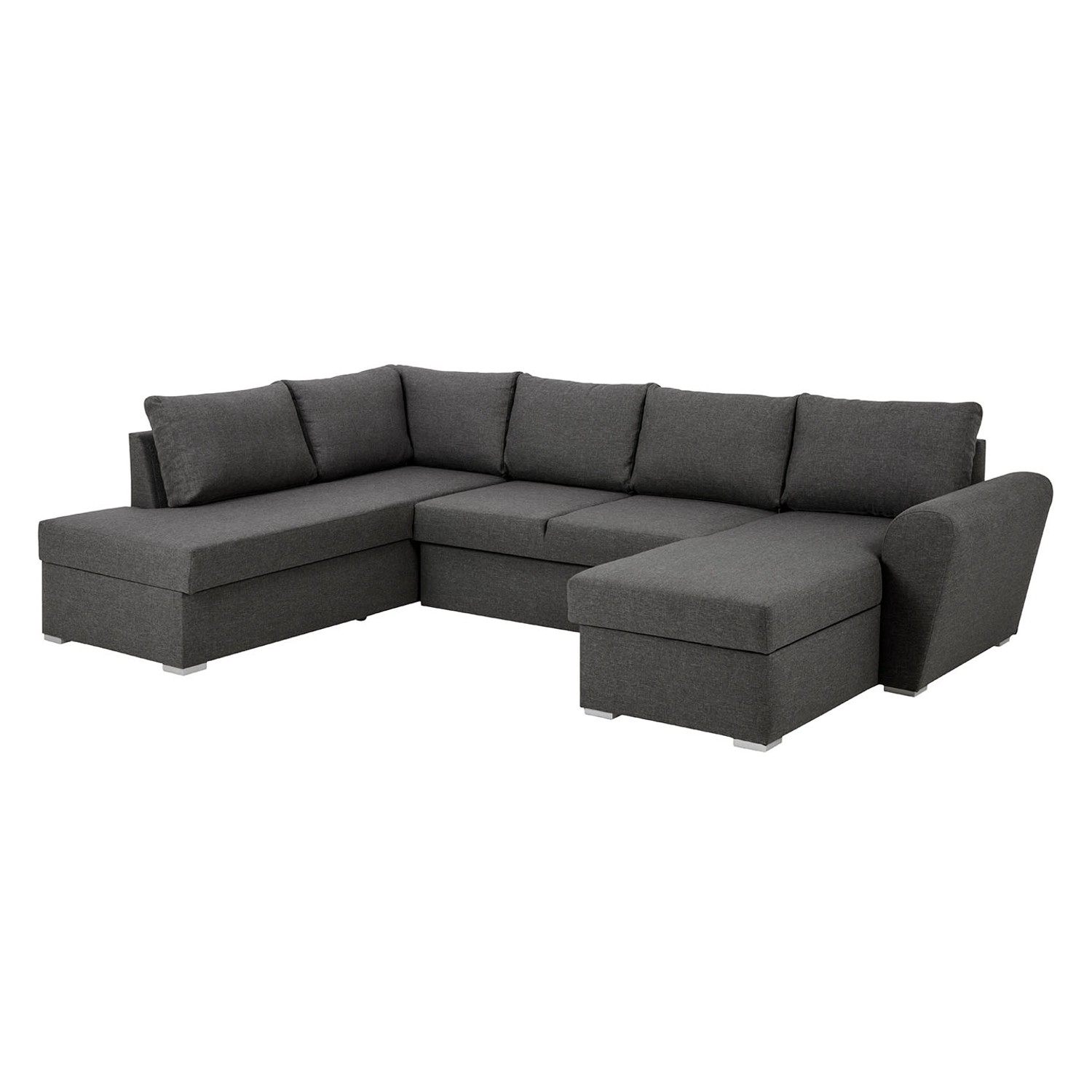 ebuy24 Stefan Schlafsofa Chaiselong Rechts Grau günstig online kaufen