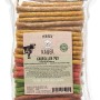 Primox Kaurollen-Mix, 100 Stück: Getrocknete Hunde-Snacks aus Rinderhaut in verschiedenen Farben.
