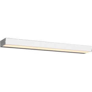 Moderne LED Bad-Wandleuchte Rocco in Chrom, 60 cm breit, für angenehme Beleuchtung im Badezimmer.