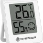 BRESSER Thermo-Hygrometer 3er-Set, weiße Wetterstation zur Anzeige von Temperatur und Luftfeuchtigkeit.