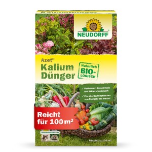 Neudorff Kaliumdünger Azet 2 kg Packung für Gartenpflanzen, Gemüse und Obst.