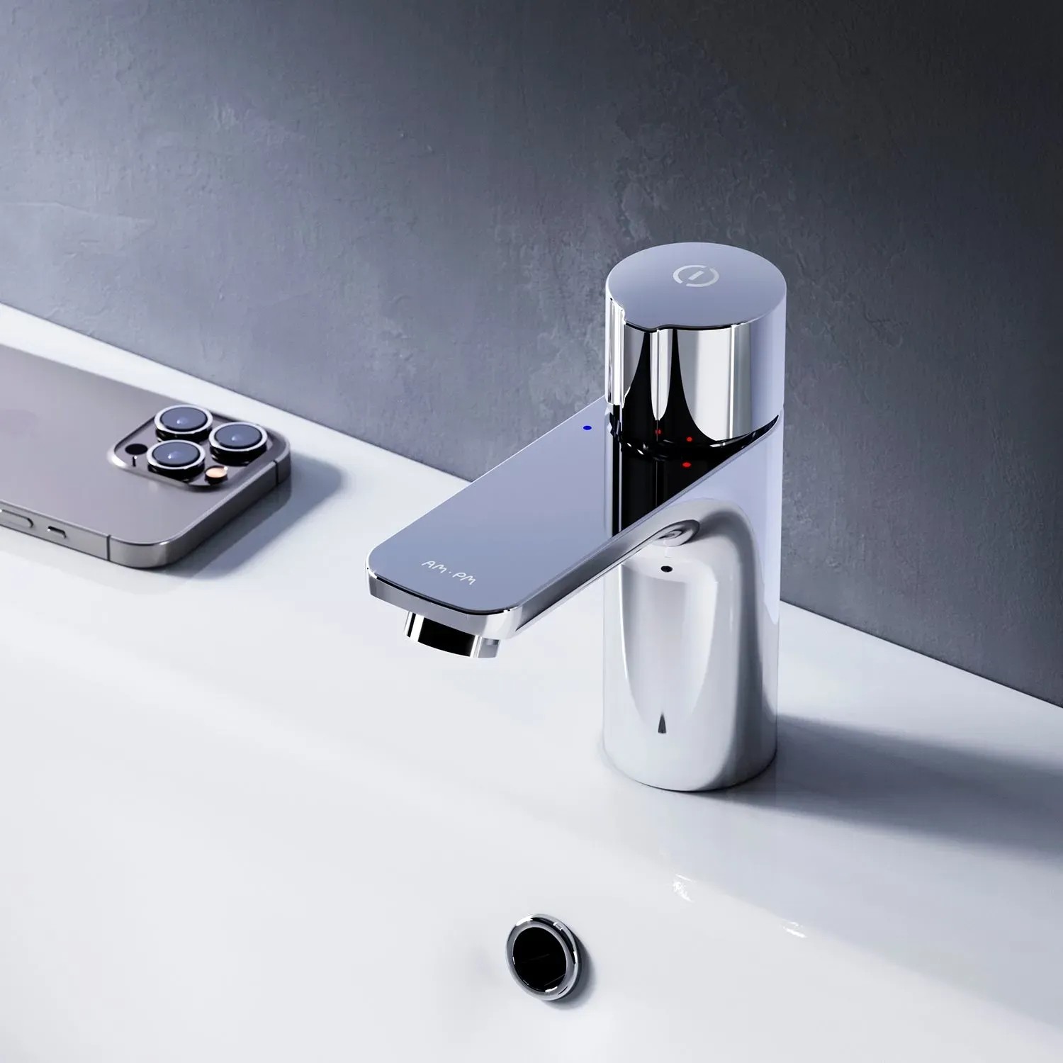 Becaa Waschbeckenarmatur Für Badezimmer – 10,2 Cm Abstand, Edelstahl, 360° Drehbar, Mit Pop-Up-Ablauf