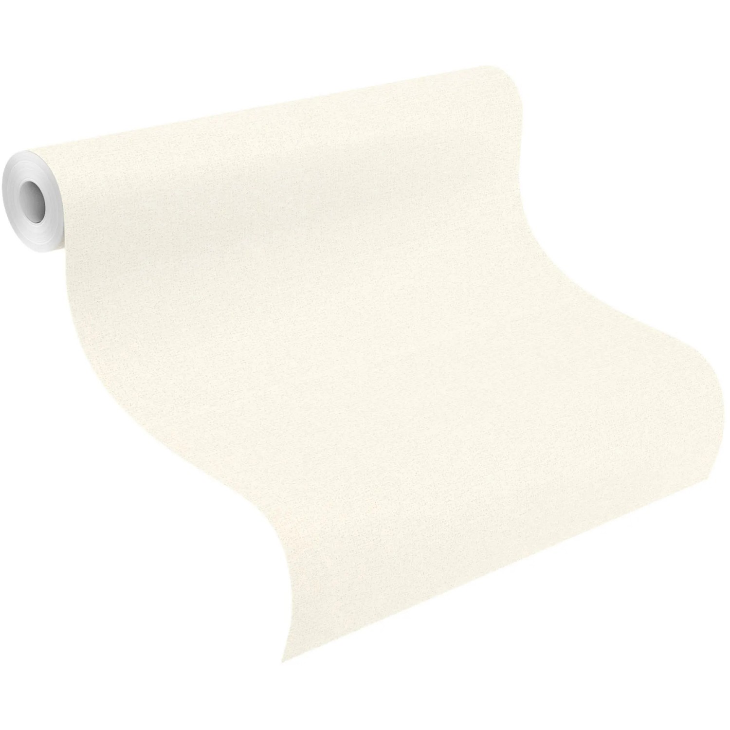 Rasch Vliestapete Tapetenwechsel II, 898231, Uni Creme mit Glimmer, Rollenmaß 10,05x0,53m.