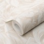 Rolle Erismann Vliestapete Play of Light Deliciosa Beige mit floralem Muster.