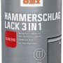 OBI Hammerschlaglack 3in1 Schwarz glänzend 375 ml