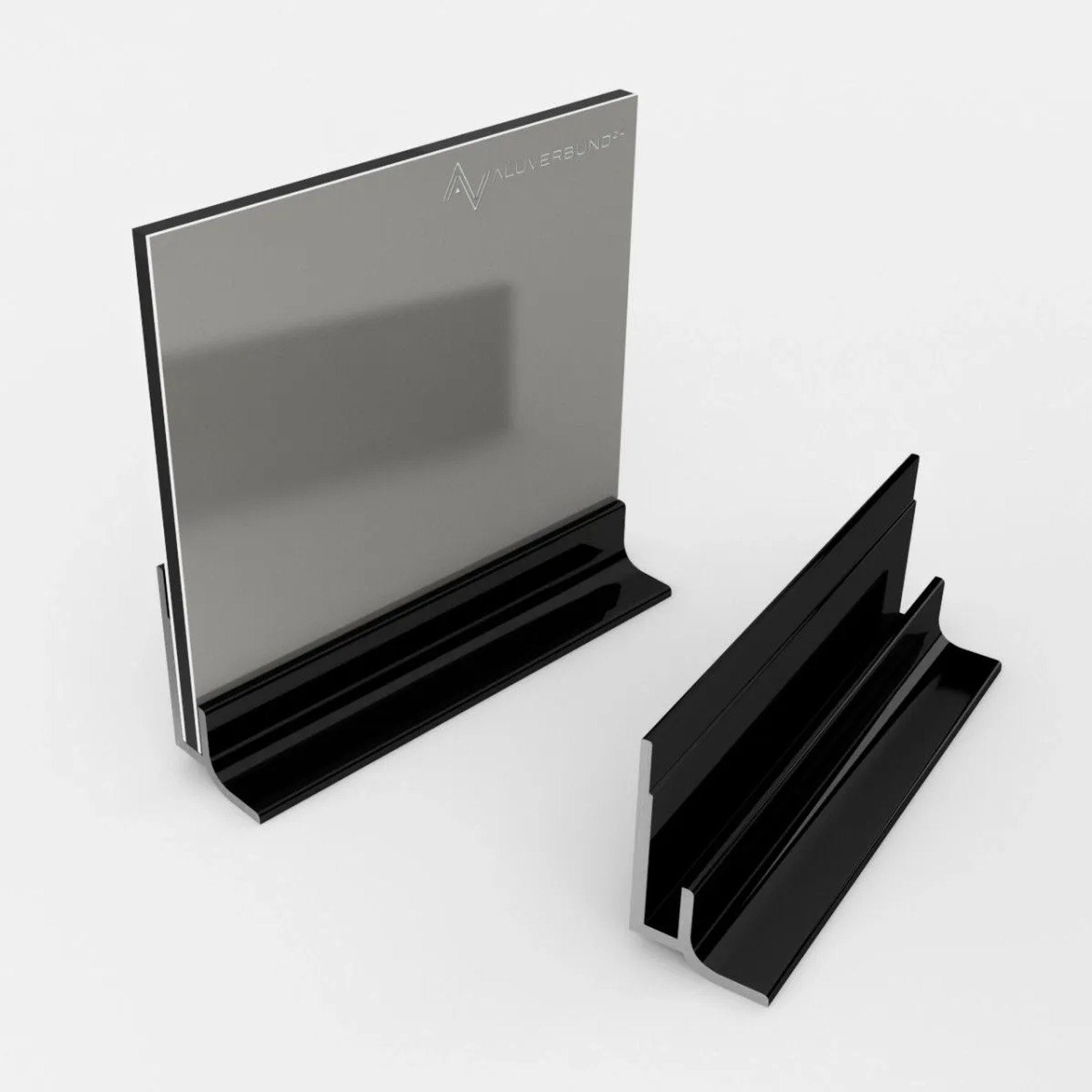 Aluverbund24 300cm Sockelprofil für Alu Verbundplatte Schwarz RAL9005