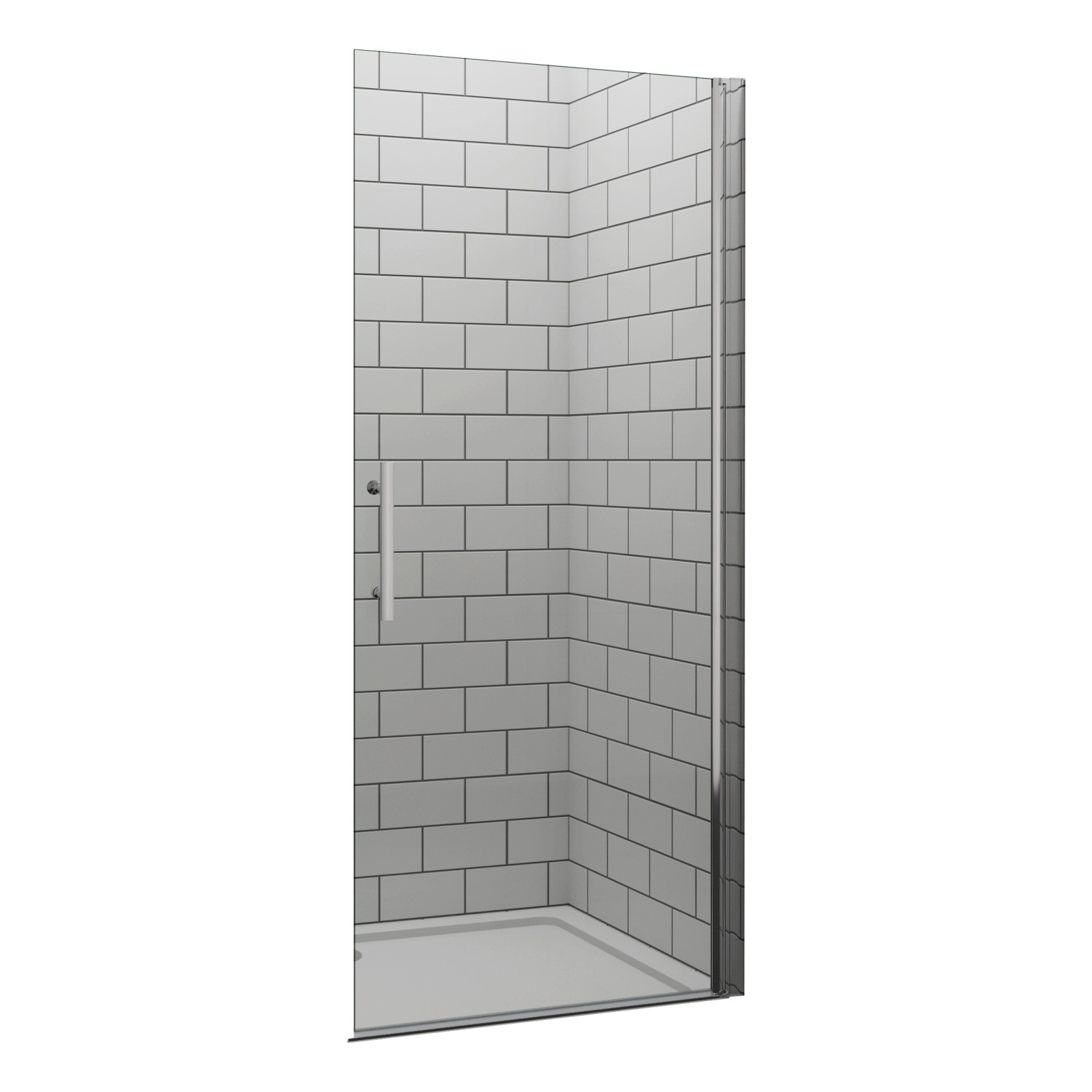 Duschparadies 70x195cm Walk-In Duschabtrennung Drehbar Duschwand 6mm Nano-E günstig online kaufen