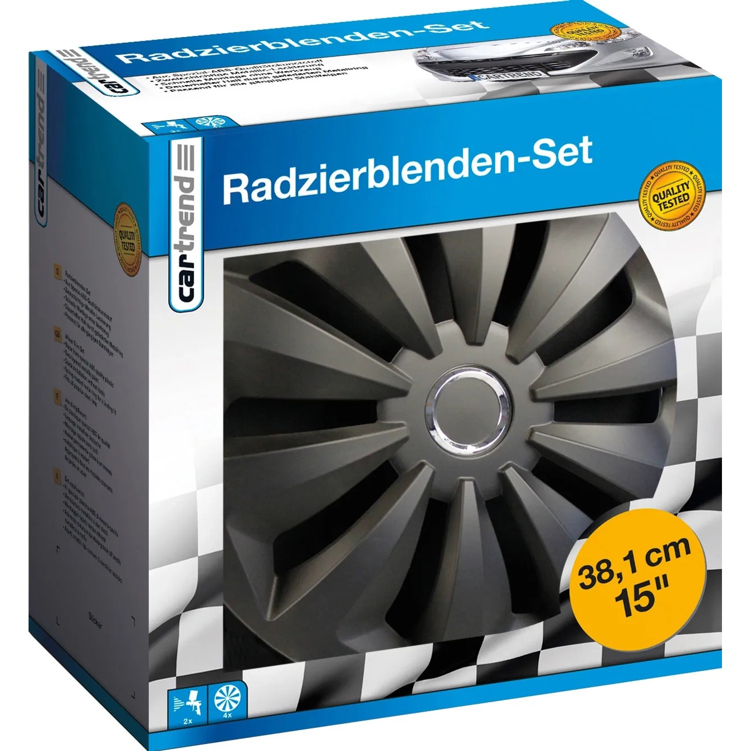 Cartrend Radkappen Fox 4-teilig Schwarz Matt 15 Zoll kaufen bei OBI