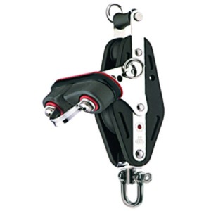 Seilflechter Violinblock mit 2 Rollen, Kugellager und Wirbel aus Edelstahl.