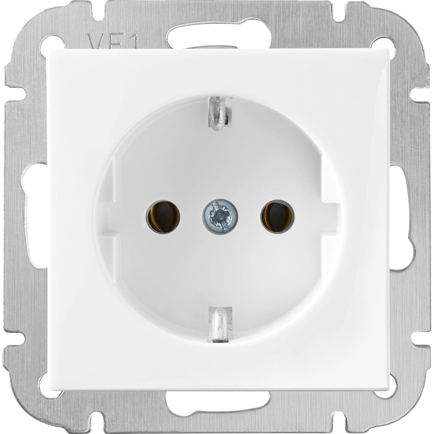 Elektromaterial Rahmen Finnja Weiß-Glänzend