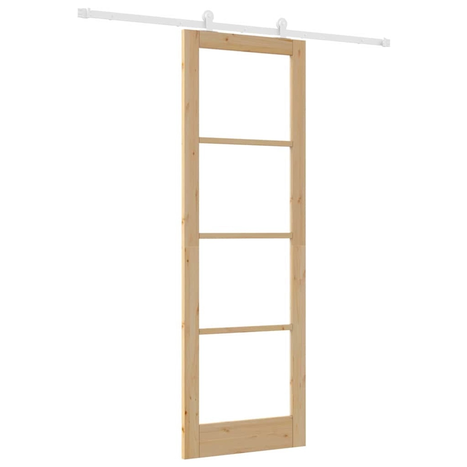 vidaXL Schiebetür ORKDAL Braun 78 x 232 cm Holz und Metall 3332079 günstig online kaufen