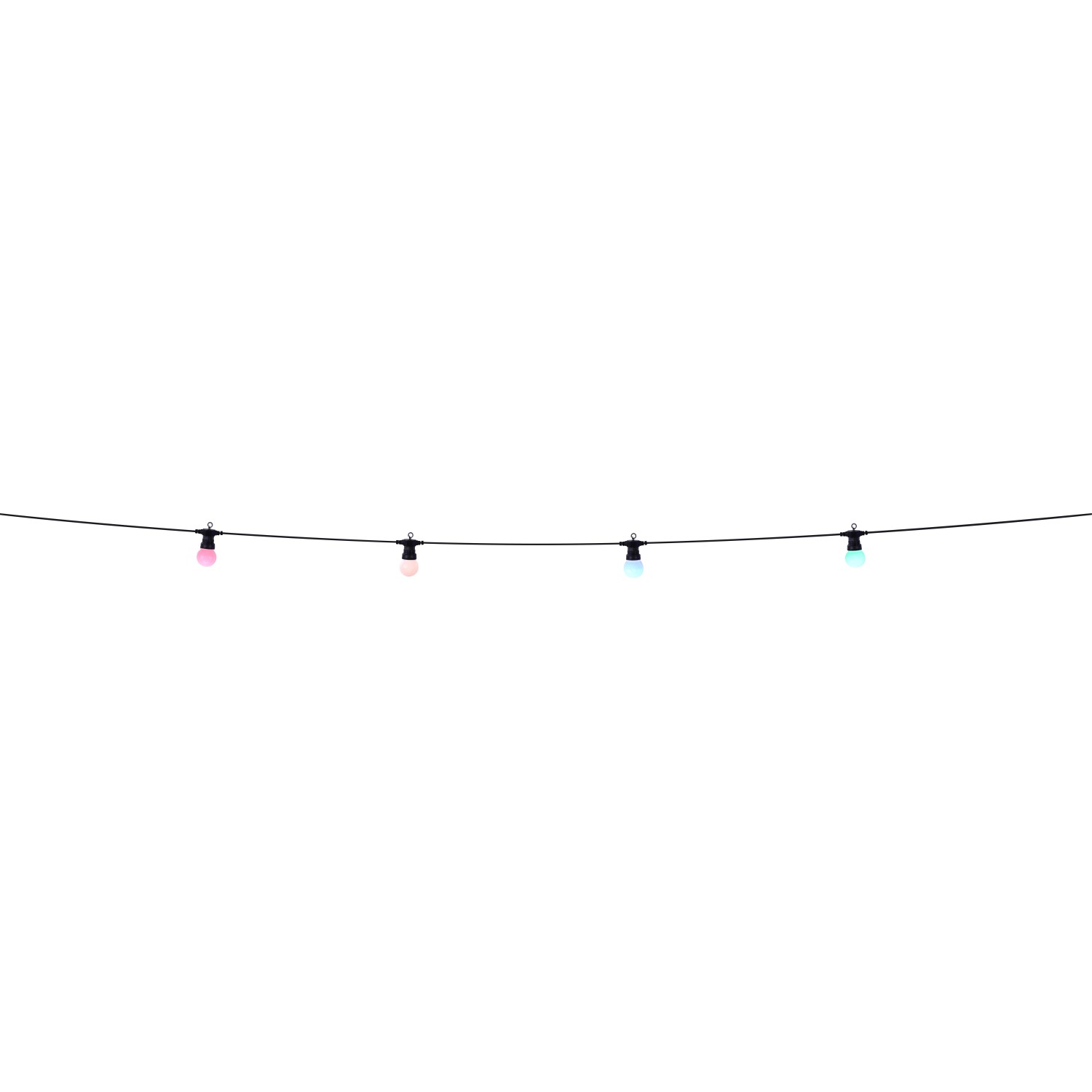 Globo LED-Lichterkette Nirvana, 7,5 m, mit bunten LED-Lampen für Außen-Dekoration.
