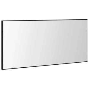 Rechteckiger vidaXL Spiegel mit LED-Leiste, Schwarz Eichen-Optik, 80x37 cm, für Waschtische.