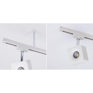 Paulmann URail Schienen-System Abhängung in Weiß für individuelle Lichtgestaltung.