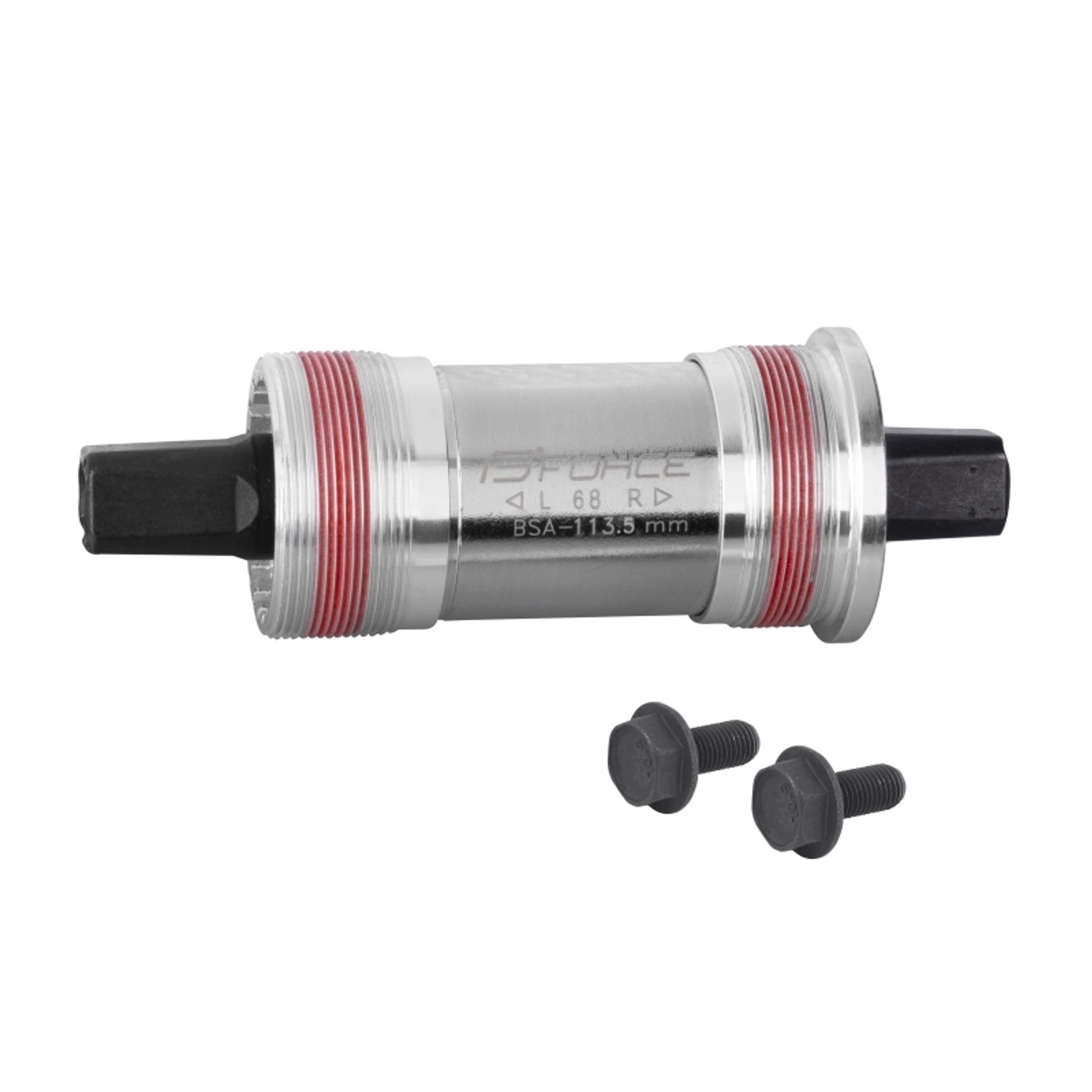 Force 4-Kant Alu Tretlager mit BSA Gewinde Länge 113 mm