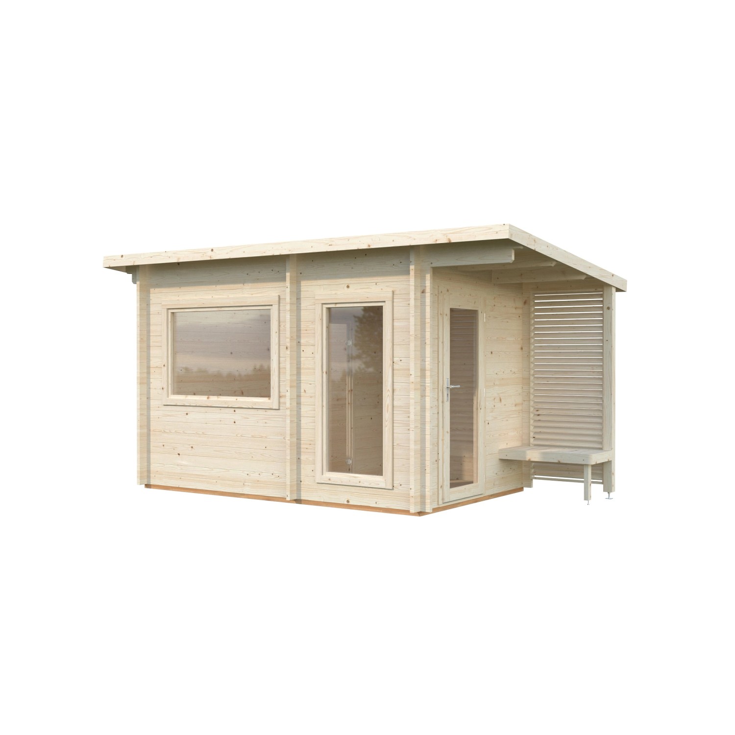 Palmako Sauna Sanna Naturbelassen 350 cm x 210 cm günstig online kaufen