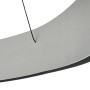 Detailaufnahme der modernen, dimmbaren LED-Pendelleuchte Daelor in Schwarz/Alu.
