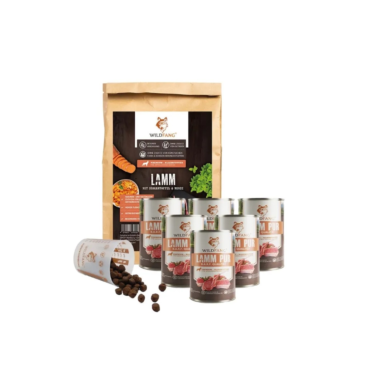 Wildfang Adult Futterpaket Lamm Getreidefrei