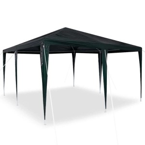vidaXL Party-Zelt Grün 400 x 400 x 266 cm Polyethylen und Stahl 42003424