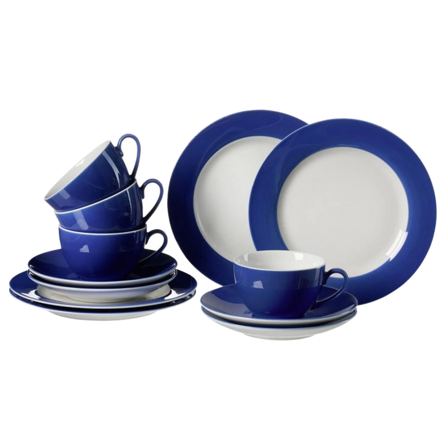 Ritzenhoff & Breker Doppio Kaffeeservice 12-teilig Indigo Blau