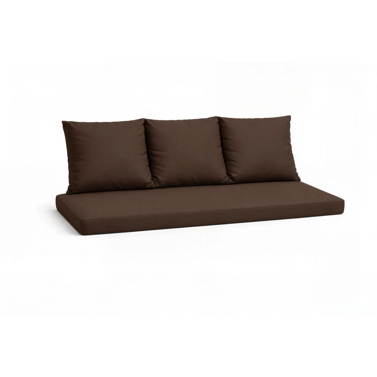 Setgarden  Mix Bench Kissen Outdoor Kissen Bankauflage 160x50+3x50x56cm Kissen Für 3-Sitzer Bänke 1tlg 1tlg Braun