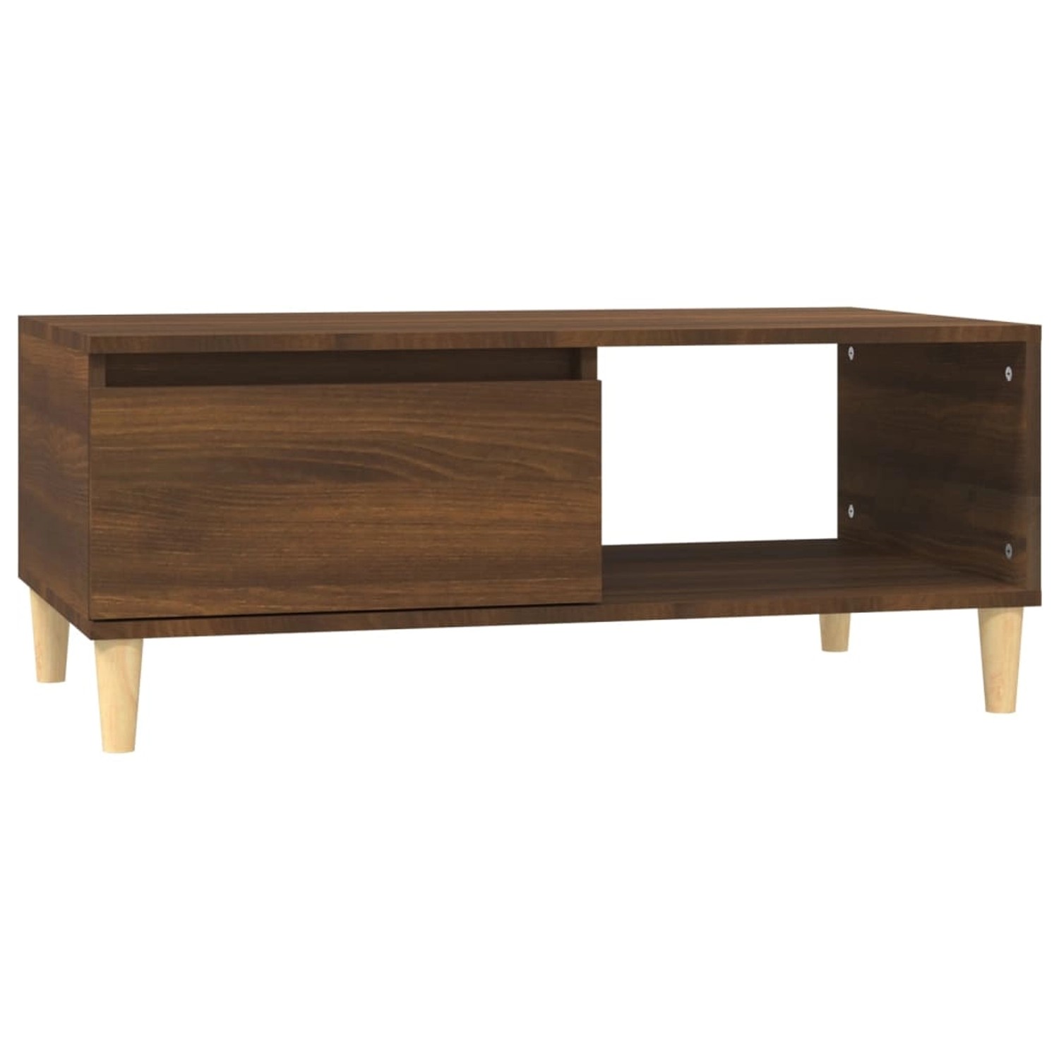 Vidaxl Couchtisch Braun Eichen-optik 90x50x36,5 Cm Holzwerkstoff günstig online kaufen