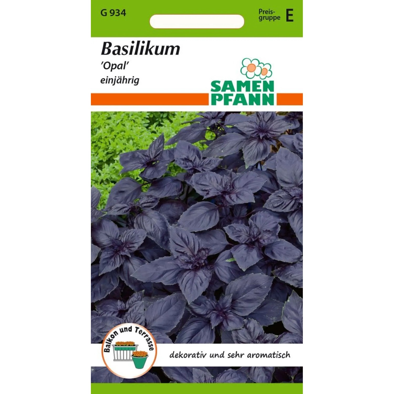SAMEN PFANN Basilikum Rot