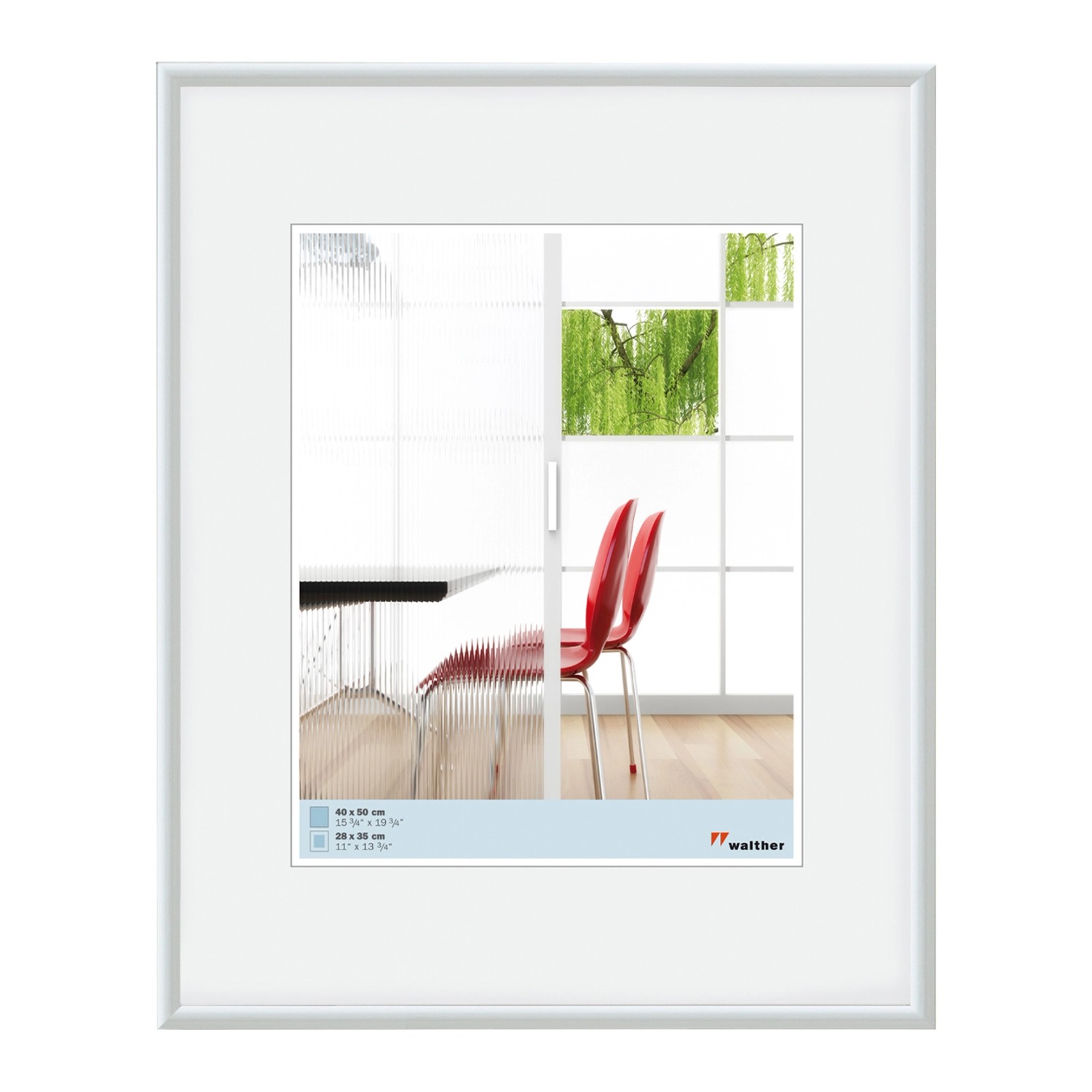 walther design Galeria Kunststoff Bilderrahmen  40x60 cm Weiss günstig online kaufen
