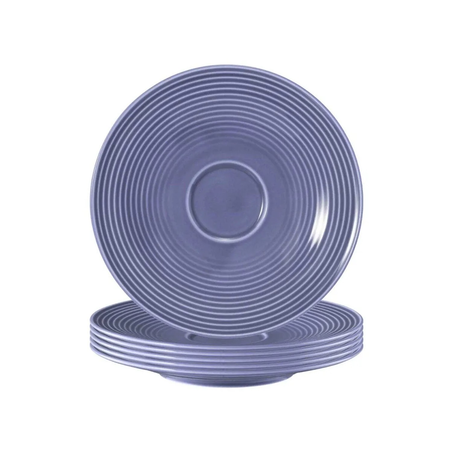 Seltmann Weiden Beat Color Glaze Untertasse 16,7 cm 6er Set Fliederblau