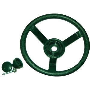Dunkelgrünes OutdoorToys Lenkrad Zubehör für Spieltürme & Spielanlagen.