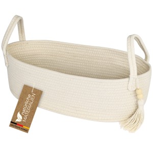 HMF Aufbewahrungskorb Badezimmer Korb Toilettenpapier Baumwolle 38 x 15 x 14 cm