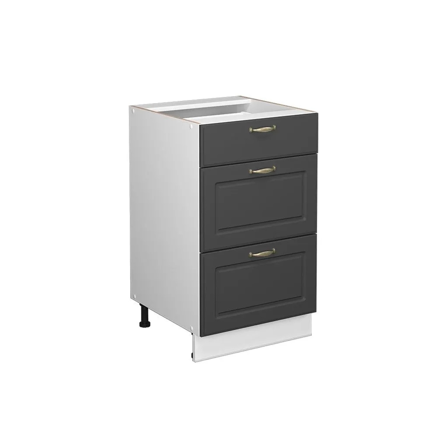 Vicco Badschrank Fame-Line Anthrazit-Gold 50 x 82 ohne Arbeitsplatte