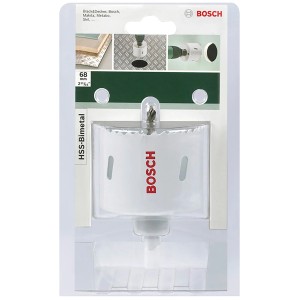 Bosch Bimetall Lochsäge, 68mm, in Verpackung. Geeignet für Holz, Metall, Kunststoff und Trockenbau.