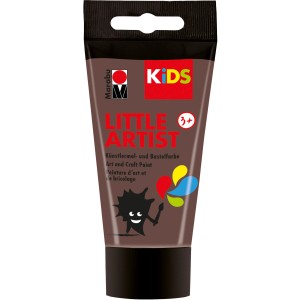 Marabu Little Artist Künstlermal- und Bastelfarbe, 75 ml, Braun. Kinderfarbe für kreative Projekte.