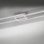 Moderne LED-Deckenleuchte Iven aus Stahl, 110x25 cm, mit rechteckigem Design. Ideal als Deckenbeleuchtung.