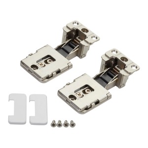 SALICE 1 Paar Conecta Scharnierset 134931 für Alurahmen Nickel Matt Seitenaufschlag 10 Oder 12,5 mm