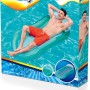 Verpackung der Bestway Aqua-Lounge, einer grünen Wasserhängematte mit liegendem Mann.