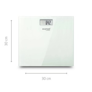 ecomed by medisana PS 72E digitale Personenwaage Badezimmerwaage aus Glas